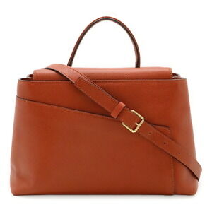 Valextra Small Twist Handbag Shoulder Bag Leather Red